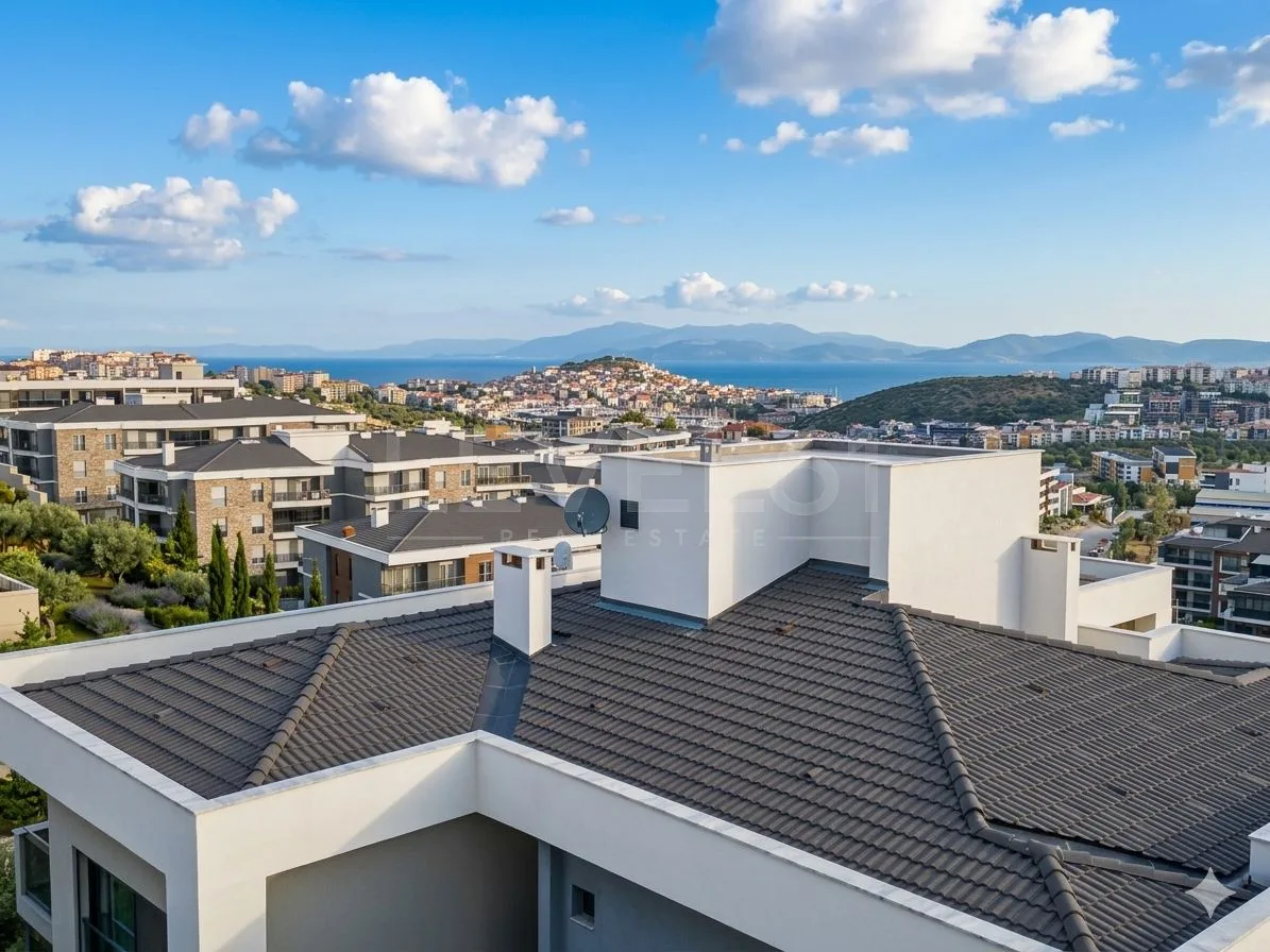 Kuşadası Değirmendere'de Satılık 2+1 Deniz Manzaralı Daire